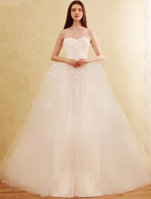 Glamorous Wedding Dresses 2017 Sweetheart Removable Train Mermaid Bridal Gowns