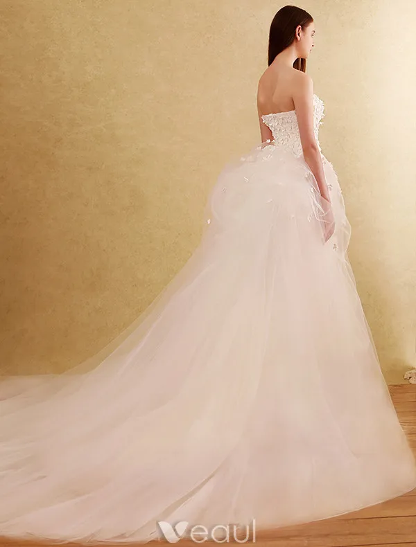 Robes De Mariée Glamour 2017 Sweetheart Amovible Train De Sirène De Robe De Mariage