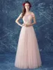 Bezauberndes Rosa Abendkleid 2017 Preiswertes Langes Festliche Kleid Von Der Schulter