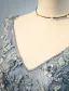 Beautiful Evening Dresses 2017 Beading V-neck Applique Lace And Flowers Blue Long Dress