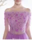 Glamorous Evening Dresses 2017 Off The Shoulder Applique Flowers Beading Rhinestones Dress With Long Sleeves Train