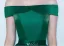 Robes De Bal Élégantes 2017 De L'épaule Vert Foncé Longue Robe Dos Nu