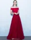 Robes De Bal Élégantes 2017 De L'épaule Vert Foncé Longue Robe Dos Nu