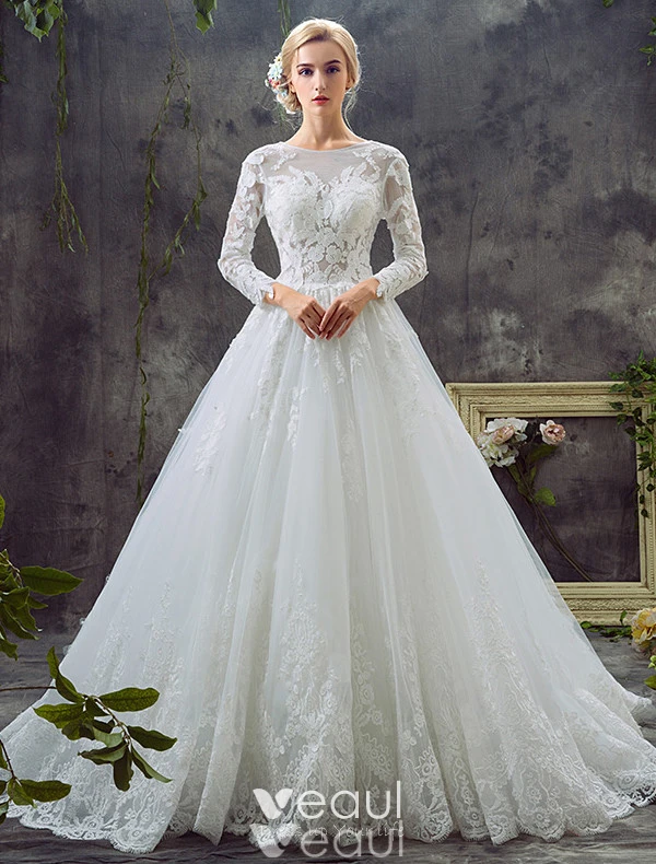 Vestido De Noiva Princesa Luxo Vintage Light Blue Wedding Dresses 2017 Lace Wedding  Gowns Ball Gown Flower Plus Size Bride Dress - Wedding Dresses - AliExpress