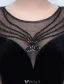 Elegant Havfrue Selskapskjoler 2017 Scoop Halsen Beaded Svart Kjole