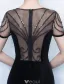 Elegant Havfrue Selskapskjoler 2017 Scoop Halsen Beaded Svart Kjole