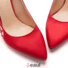 Red Shine Rhinestone Fish Head Bridal Shoes / Wedding Shoes / Woman Shoes