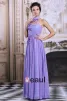2015 Elegantes Sleeveless Bohrt Lila Langes Abendkleid