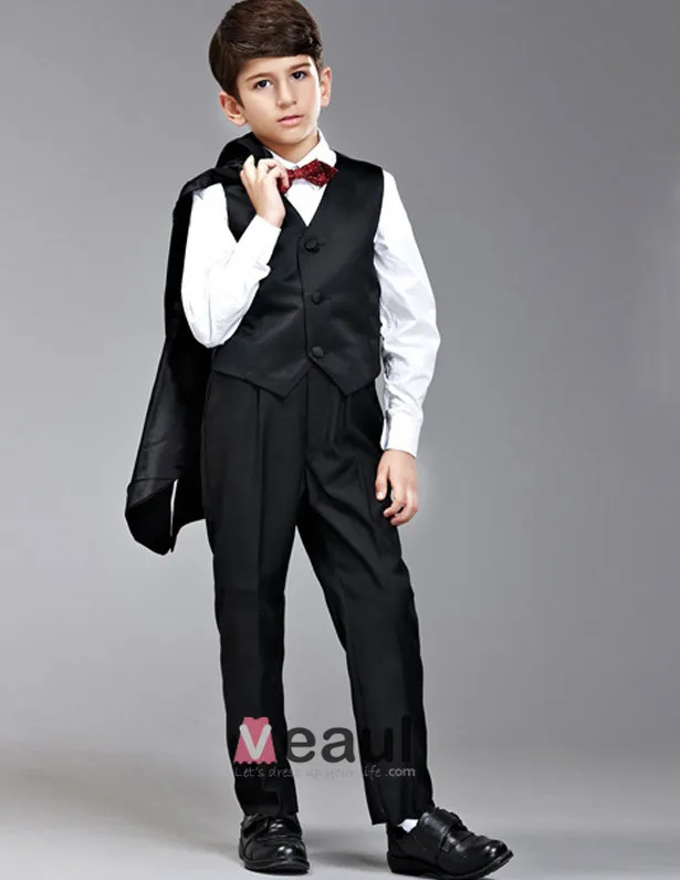 Kinderen Smoking / Vest Pak / Prestaties Kleding / Kleine Kostuums Set / Ring Aan Toonder Pakken