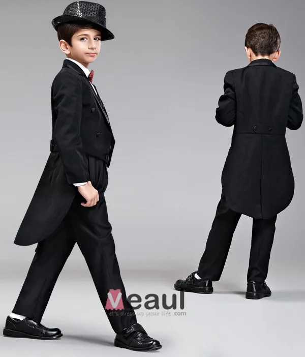 Kinderen Smoking / Vest Pak / Prestaties Kleding / Kleine Kostuums Set / Ring Aan Toonder Pakken