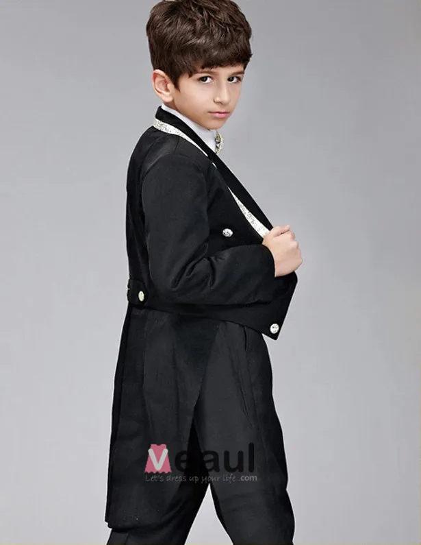 Kinderen Smoking / Vest Pak / Prestaties Kleding / Kleine Kostuums Set / Ring Aan Toonder Pakken
