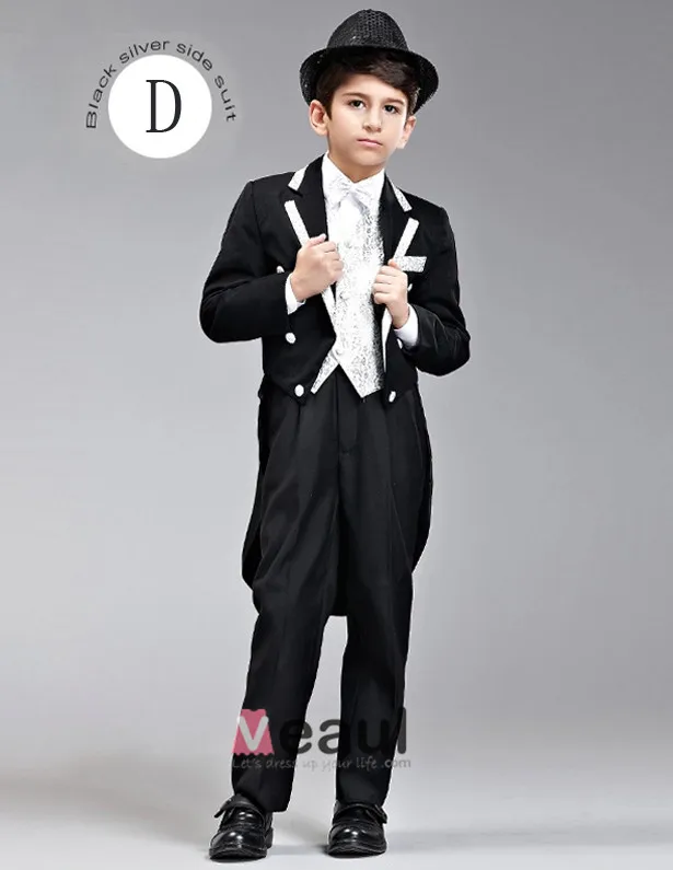 Kinderen Smoking / Vest Pak / Prestaties Kleding / Kleine Kostuums Set / Ring Aan Toonder Pakken