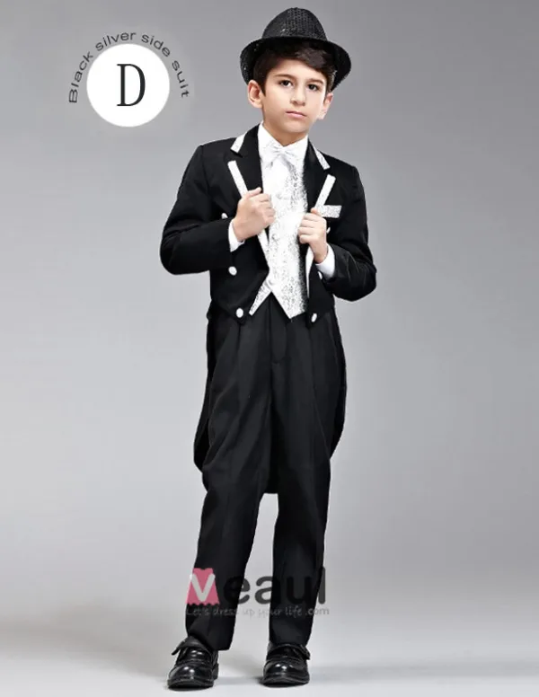 Kinderen Smoking / Vest Pak / Prestaties Kleding / Kleine Kostuums Set / Ring Aan Toonder Pakken
