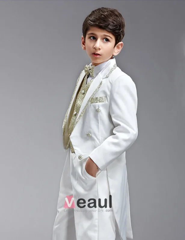 Kinderen Smoking / Vest Pak / Prestaties Kleding / Kleine Kostuums Set / Ring Aan Toonder Pakken