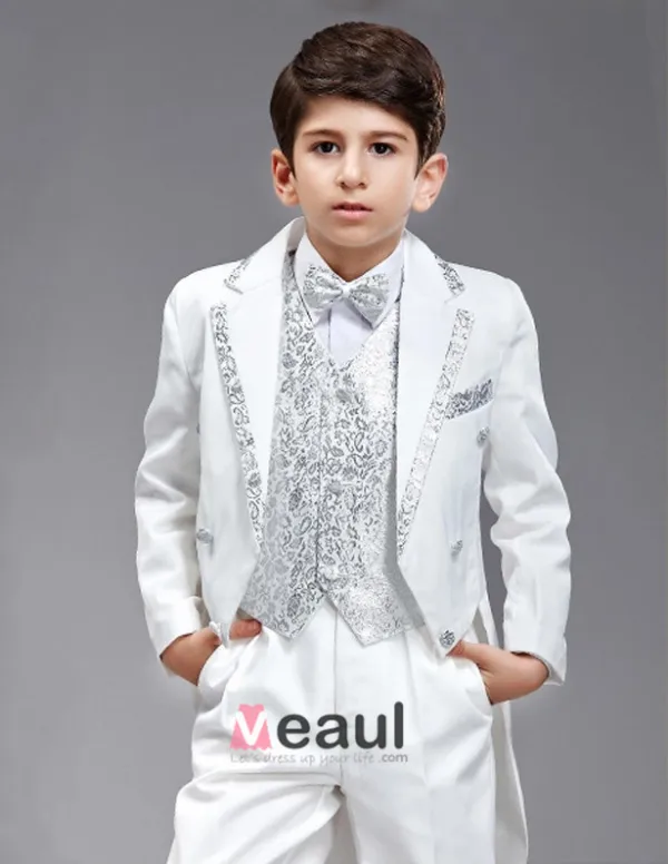 Kinderen Smoking / Vest Pak / Prestaties Kleding / Kleine Kostuums Set / Ring Aan Toonder Pakken