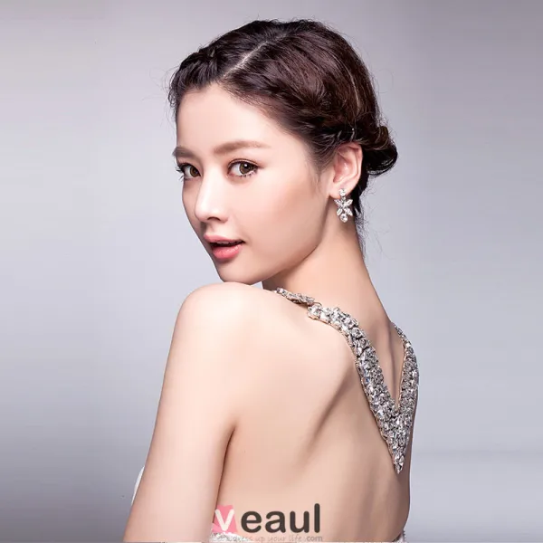 Strass De Luxe Chaîne Epaule Gland Pour Bijoux De Mariage