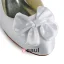Prinses Wees Teen Buigen Wit Satijn Kitten Heels Bruidsschoenen Trouwsschoenen