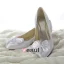 Prinses Wees Teen Buigen Wit Satijn Kitten Heels Bruidsschoenen Trouwsschoenen