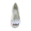 Mooie Peep Toe Doorboorde Ontwerp Met Strass Kitten Heels Pumps Bruidsschoenen Trouwsschoenen