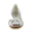 Simples Peep Toe Ruffle Satin Ivoire Et Talons Bobine Pumps Chaussures De Mariée