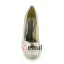 Princess Round Toe Mid Wedges Satin Pumps Wedding Shoes With Ruffle Bow
