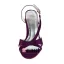 Glamorous Purple Formal Shoes Stiletto Heels Strappy Sandals With Buckle