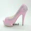 Sparkly Rosa Brudesko Satin Stiletter Pumps Med Rhinestone