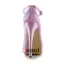 Enkla Rosa Brudskor Satin Peep Toe Platåskor Pumps