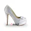 Classic High Heels Bridal Shoes Rhinestone Stilettos Pumps With Platform