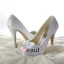 Classic High Heels Bridal Shoes Rhinestone Stilettos Pumps With Platform
