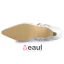 Elegant Pointed Toe Strap Ivory Low Heels Wedding Shoes