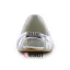 Sparkly Peep Toe Hvit Krusning Sateng Flate Brude Brudesko