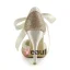 Sparkly Champagne Brudesko Glitter Stilettos Sandaler Med Bånd Slips