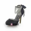 Sparkly Purple Prom Shoes Satin Stilettos Sandals With Bow And Rhinestone