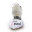 Elegant Pointed Toe Rhinestone White Ruffle Satin Low Heels Wedding Shoes