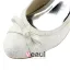 Chic Stiletto Heel Pumps Ivory Lace Bridal Wedding Shoes With Bow
