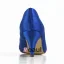 Komfortabel Peep Toe Pumps Blått Sateng Brudesko