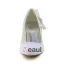Eleganckie Okrągłe Toe Połowie Obcasy Białe Koronki Pumps Buty Ślubne Ślub Z Kokarda