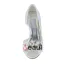 Beautiful White Bridal Shoes 3 Inch Stiletto Heels Satin Pumps With Handmade Flowers