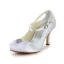 Beautiful Bridal Wedding Shoes 3 Inch Heels Pumps With Rhinestone Bow