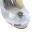 Beautiful Bridal Wedding Shoes 3 Inch Heels Pumps With Rhinestone Bow
