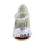 Beautiful Bridal Wedding Shoes 3 Inch Heels Pumps With Rhinestone Bow