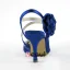 Chic Blue Bridal Shoes Open Toe 3 Inch Stilettos Heels Satin Strappy Pumps