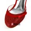 Sparkly Red Bridal Shoes Stiletto Heels Glitter Pumps Formal Shoes With Ankle Strap