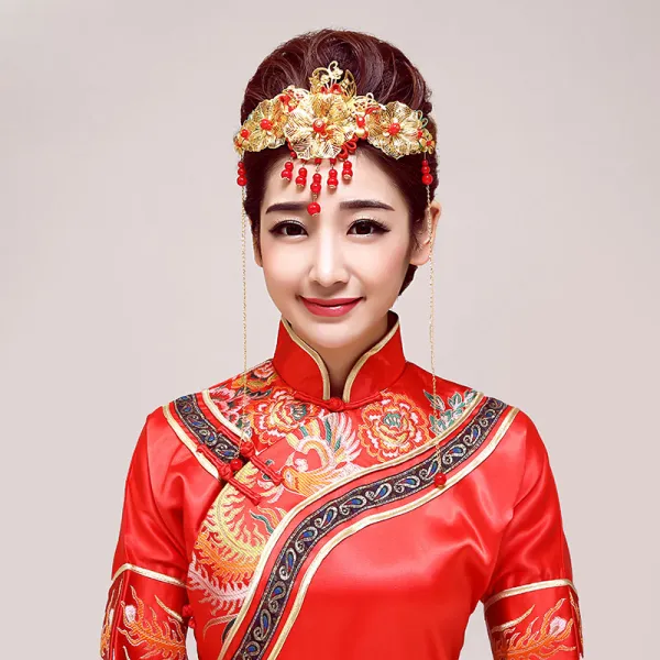 Classical Chinese Bridal Headpieces / Head Flower / Wedding Hair Accessories / Wedding Jewelry / Kimono Headdress