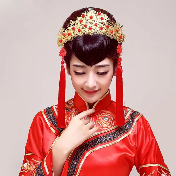 Classical Chinese Style Bridal Headpieces / Head Flower / Wedding Hair Accessories  / Wedding Jewelry