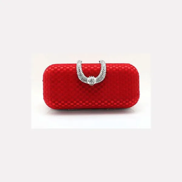 Glitter Rhinestone Velvet Red Large Hand Bag For Wedding & Daily Life |  SHEIN USA