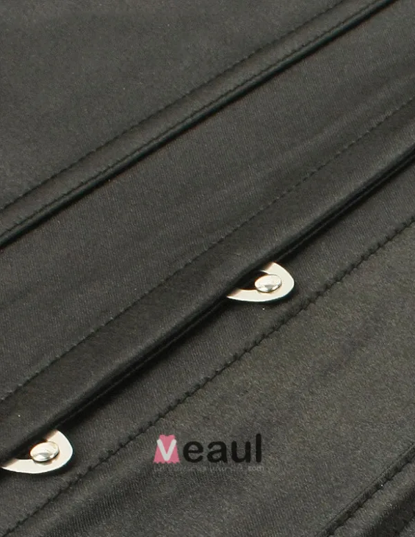 Epaules Sans Manches Noire Corsets