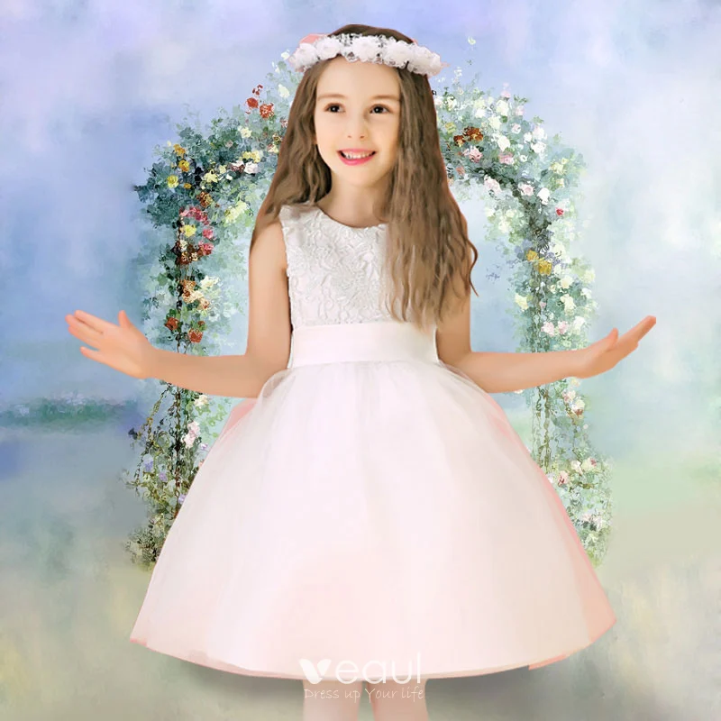 Winter Flower Girl Dress White Princess Dress