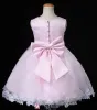Rosa Blume Mädchen Prinzessin Kleid Mit Langen Ärmeln Kleid Kommunionkleider